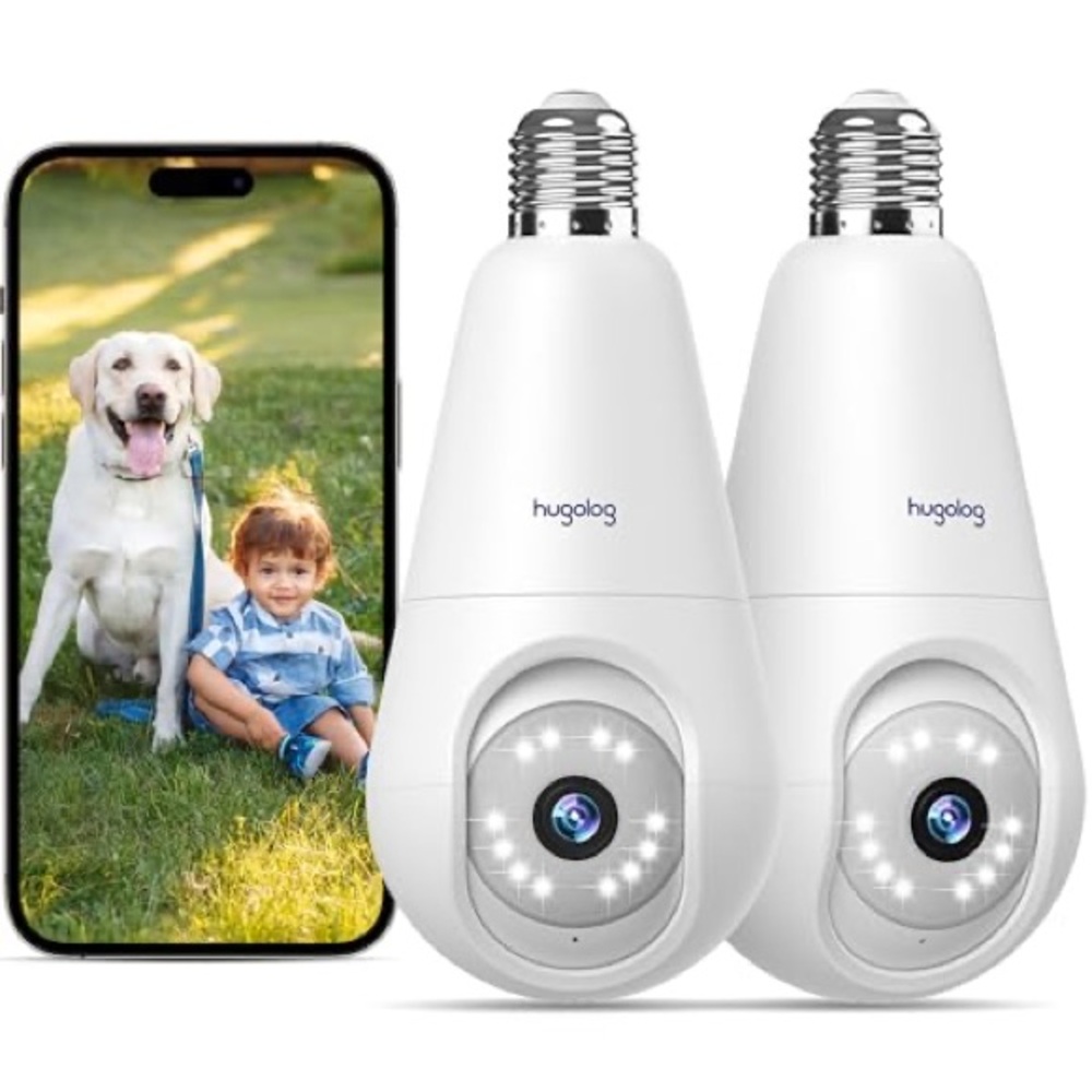 HUGO White Security Camera Bulbs
